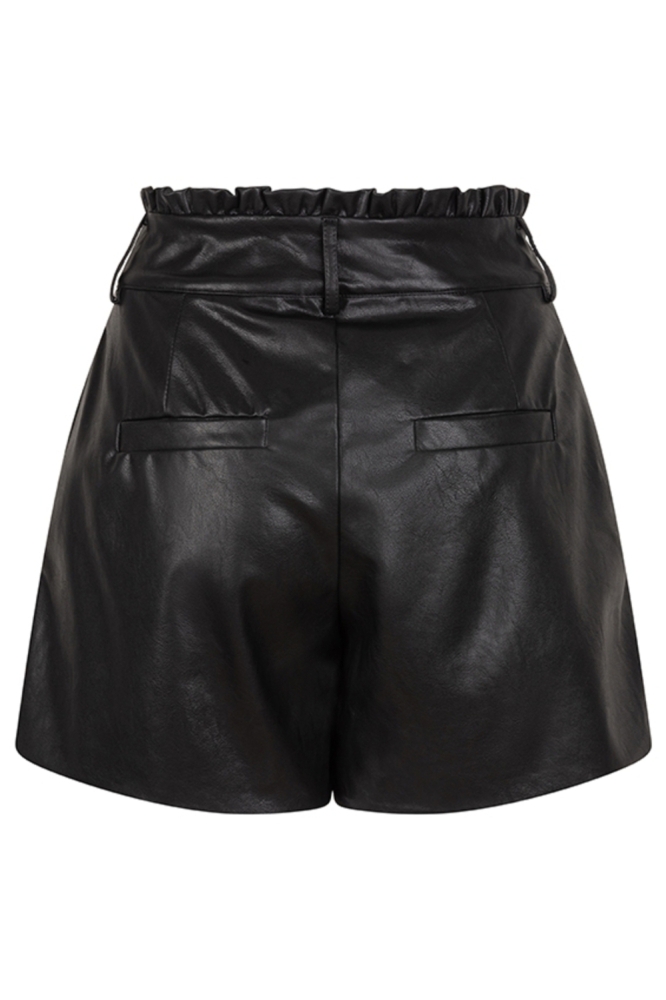 Lofty Manner zwarte dames korte broek | Achteraanzicht