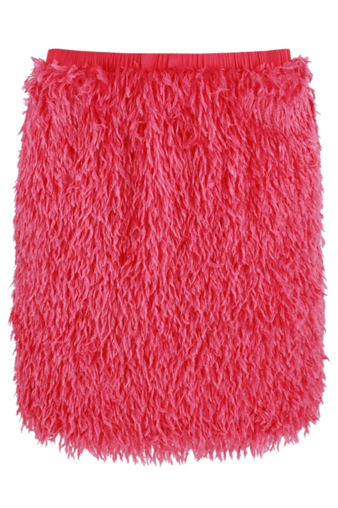 Fluresk roze dames rok | Vooraanzicht