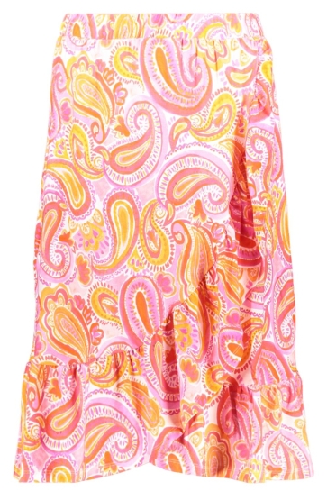 Geisha Rok ROSE ROK MET ZOMERSE PRINT 56035 60 Pink/Orange