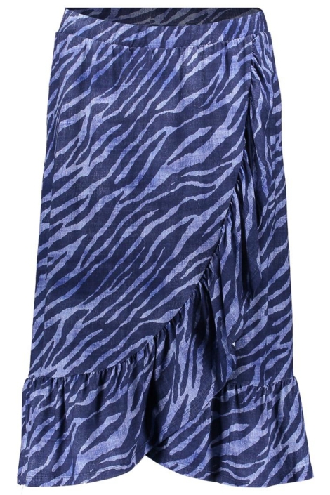 Geisha blauwe dames rok | Vooraanzicht