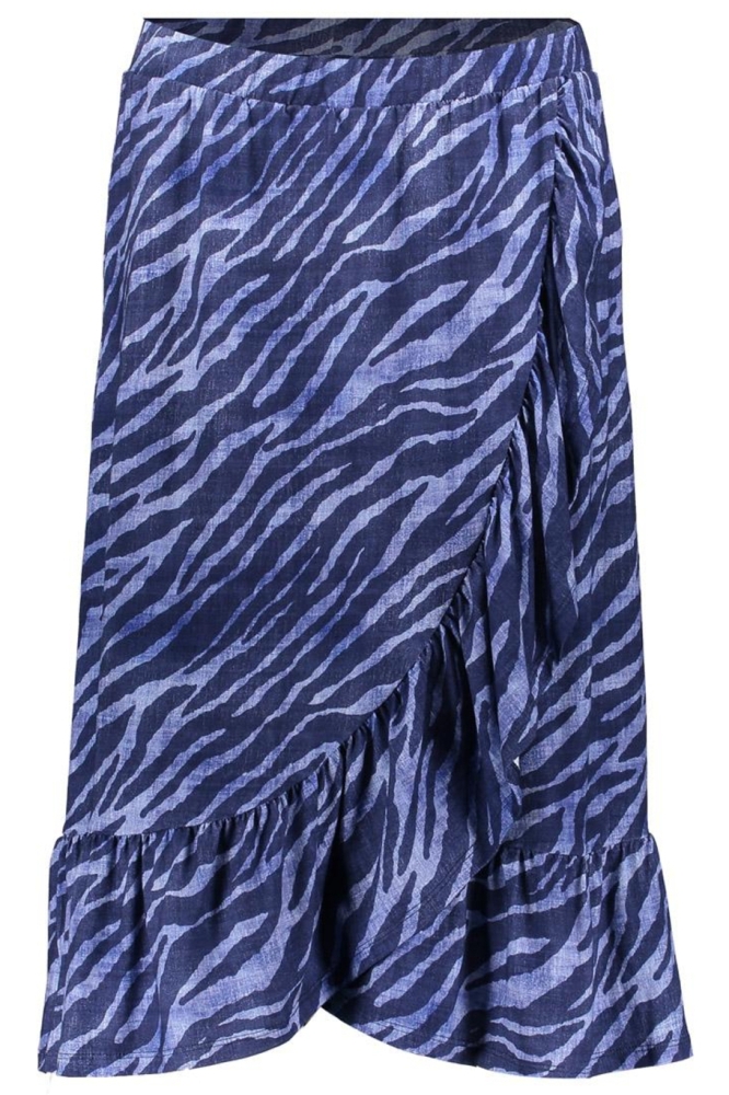 Geisha blauwe dames rok | Vooraanzicht