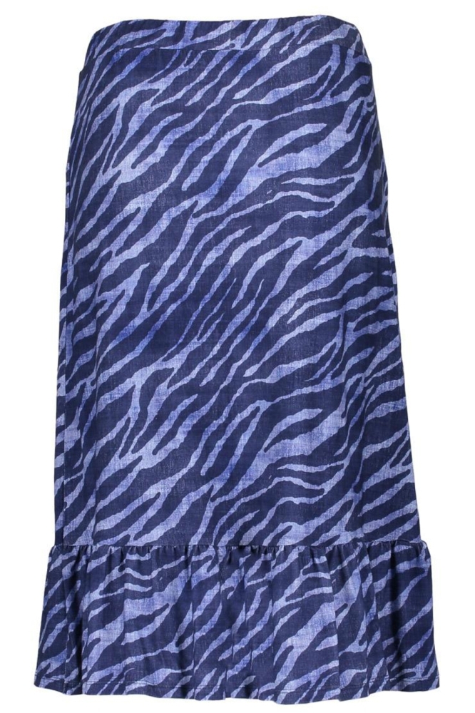 Geisha blauwe dames rok | Achteraanzicht