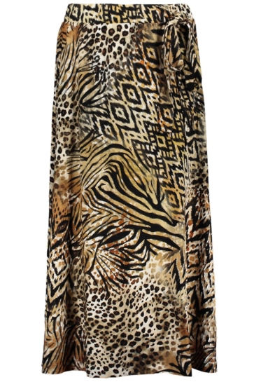 Geisha Rok JILL ROK MET PATROON 56350 60 000775 BROWN/BLACK