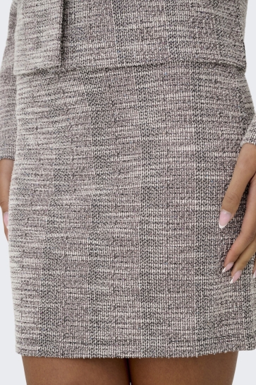 Jacqueline de Yong JDYLISSY MINI SKIRT JRS 15363194 Cloud Dancer/PASTEL MULTI