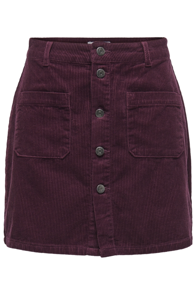 Jacqueline de Yong bordeaux dames rok | Vooraanzicht