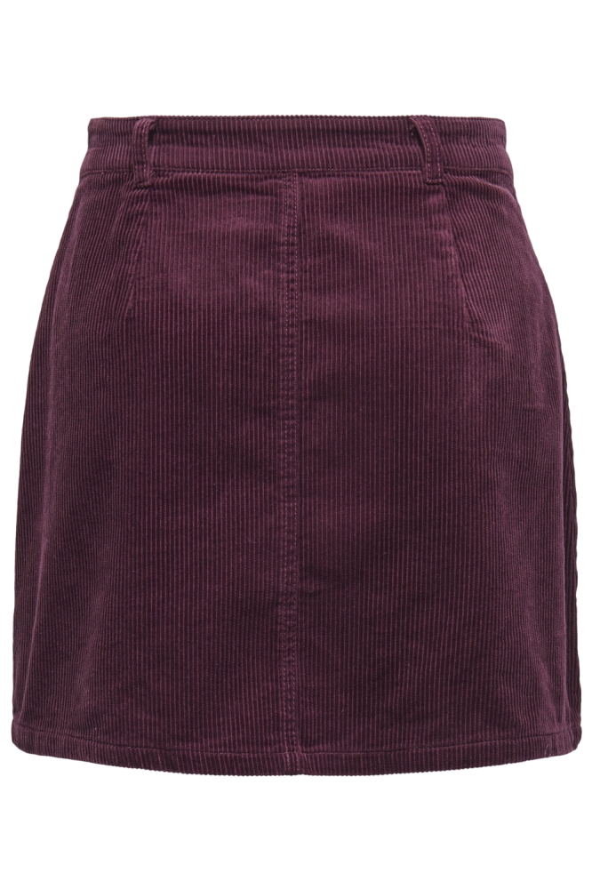 Jacqueline de Yong bordeaux dames rok | Achteraanzicht