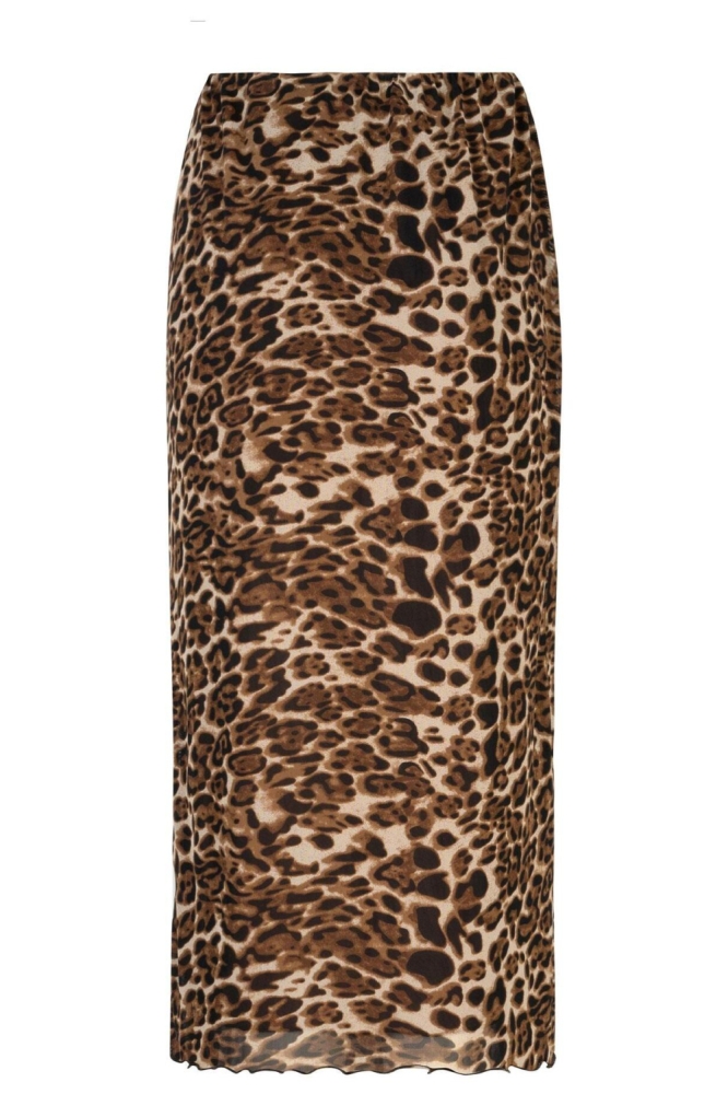 Ydence camel dames rok | Achteraanzicht