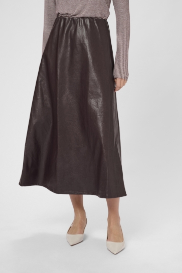 Culture Rok CULILLI PU SKIRT 50112295 191625 DECADENT CHOCOLATE