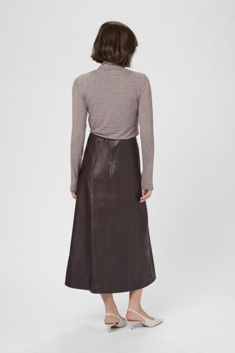 Culture bordeaux dames rok | Model achteraanzicht