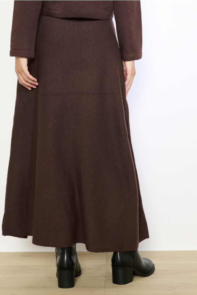 LolaLiza bruine dames rok | Model achteraanzicht