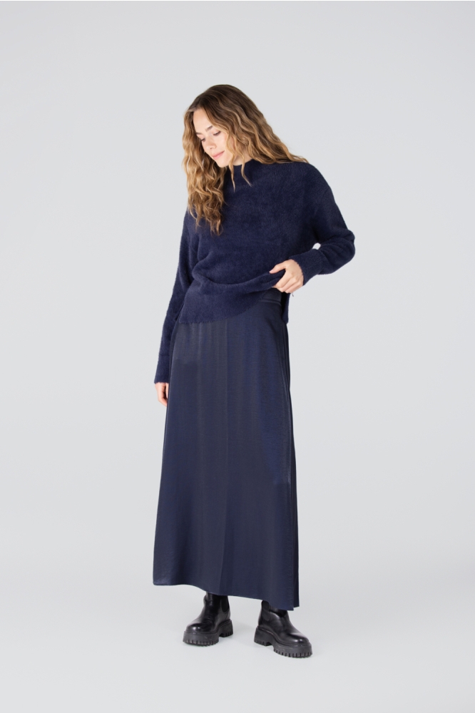Juffrouw Jansen blauwe dames rok | Model
