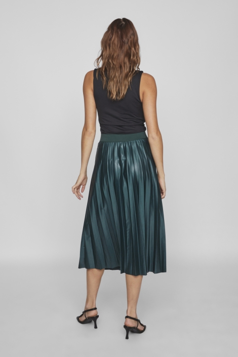 Vila groene dames rok | Model achteraanzicht