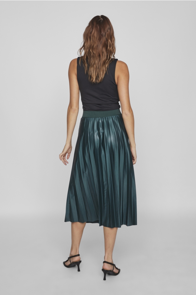 Vila groene dames rok | Model achteraanzicht