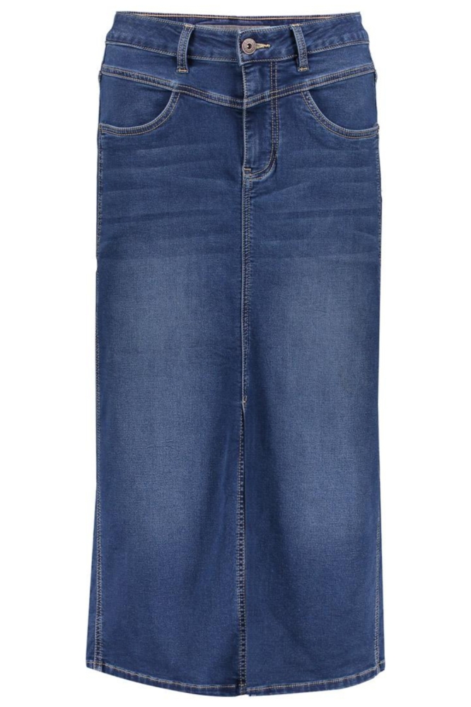 Geisha blauwe dames rok | Vooraanzicht