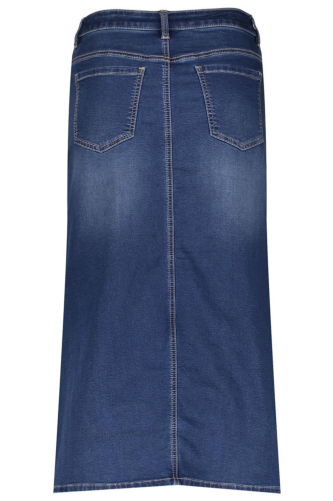 Geisha blauwe dames rok | Achteraanzicht