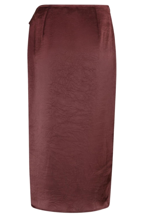 Ydence bruine dames rok | Achteraanzicht