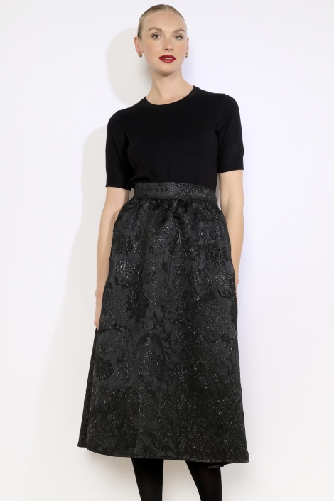 LolaLiza zwarte dames rok | Model vooraanzicht