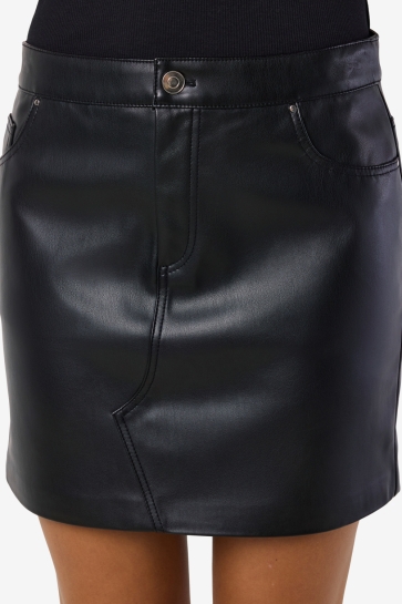 Noisy may Rok NMKATE NW PU SKIRT NOOS 27034748 BLACK