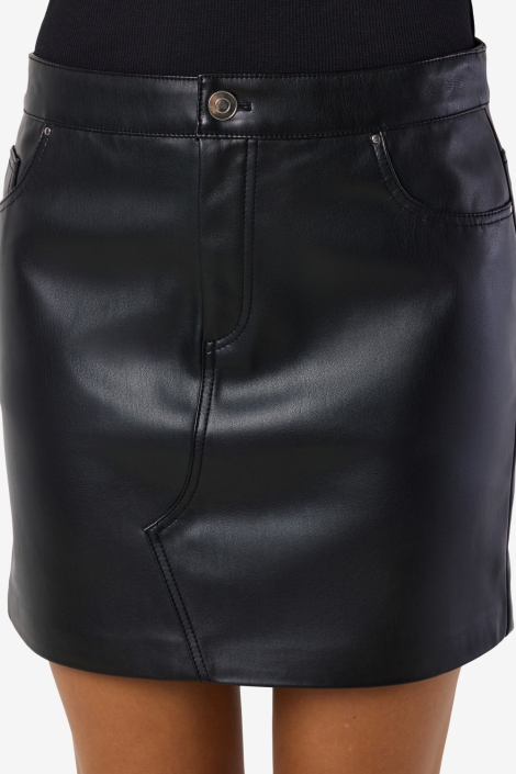 Noisy may zwarte dames rok | Model vooraanzicht