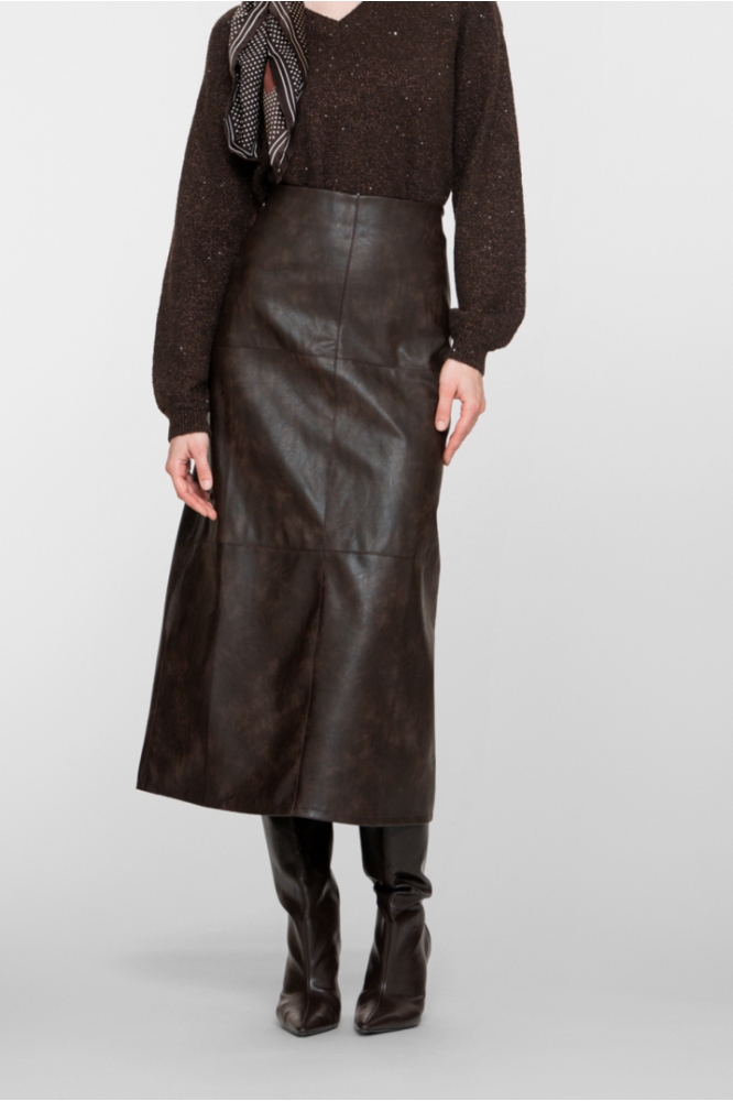 Geisha zwarte dames rok | Model vooraanzicht