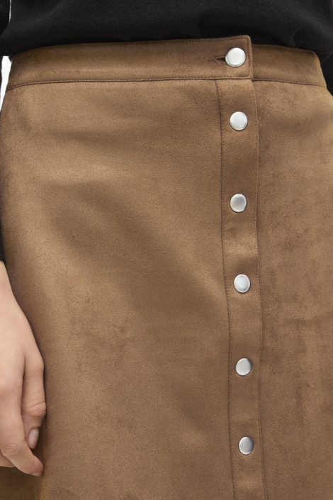 Vila camel dames rok | Close up