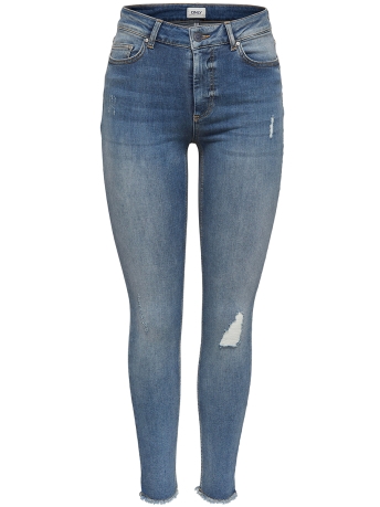 Only Jeans onlBLUSH MID SK ANK RAW JEANS REA33 15151895 Light Blue Denim