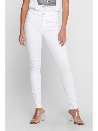 Only Jeans onlBLUSH MID SK ANK RAW REA0730NOOS 15155438 White