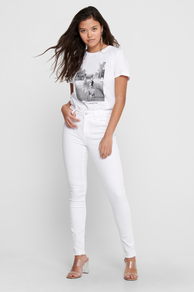 Only witte dames jeans | Model