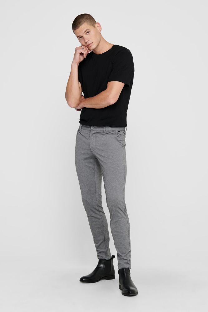 Only & Sons grijze heren broek | Model