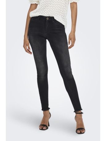 Only Jeans onlBLUSH MID ANK RAW JEANS REA1099 15157997 Black Denim