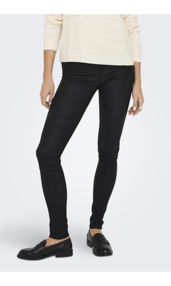 onlANNE K MID WAIST COATED JEANS NOOS 15151791 Black