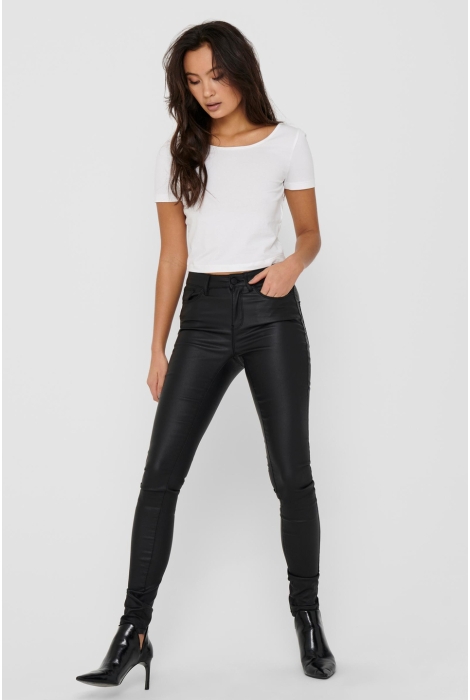 Only onlanne k mid waist coated jeans no