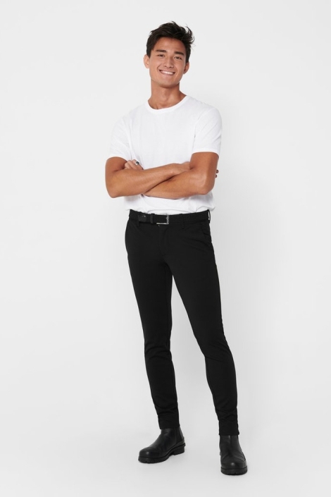 Only & Sons zwarte heren broek | Model