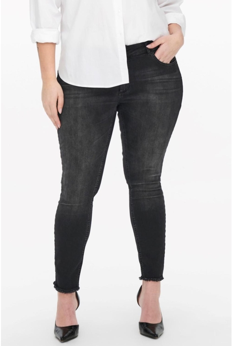 carwilly reg ank skinny jeans black noos 15174949 only carmakoma jeans black