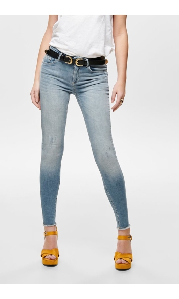 ONLBLUSH MID SK ANK RAW JEA REA1467 15162363 Light Blue Denim