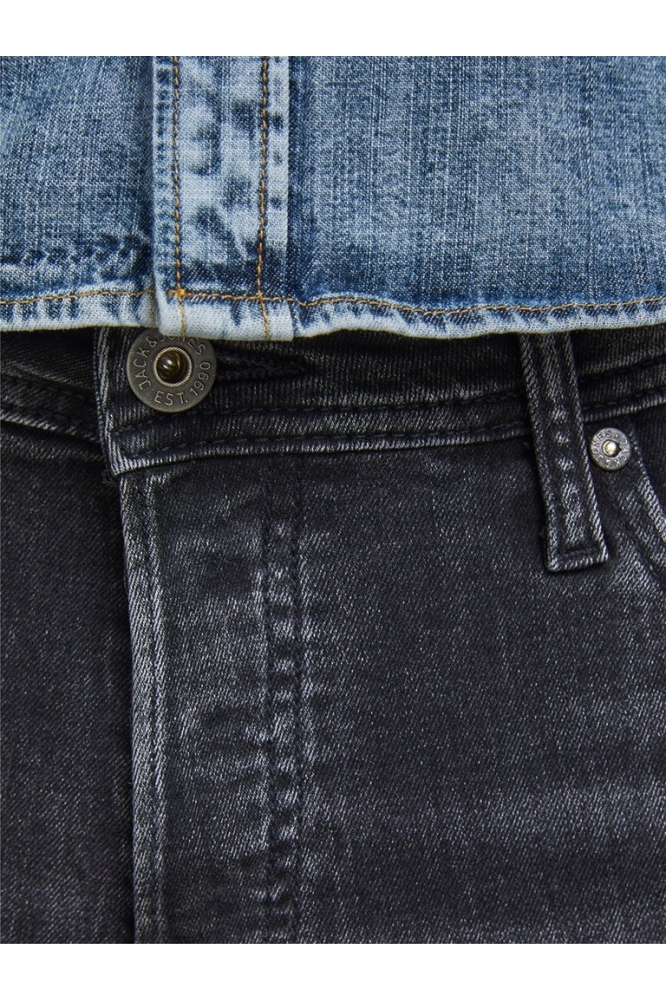 Jack & Jones zwarte heren jeans | Close up