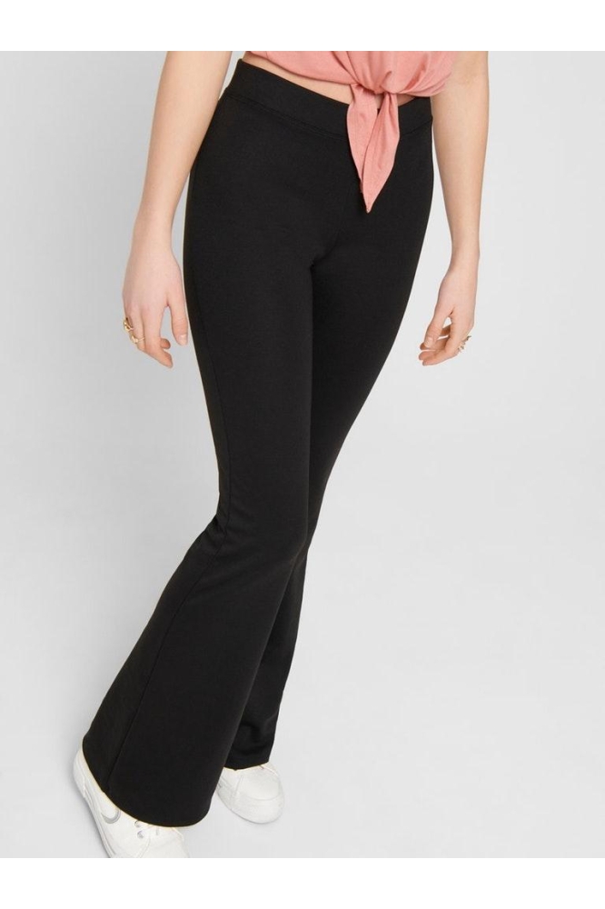 ONLFEVER STRETCH FLAIRED PANTS JRS 15213525 Black
