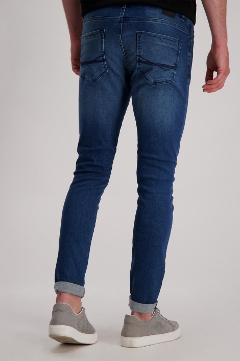 Cars blauwe heren jeans | Model achteraanzicht