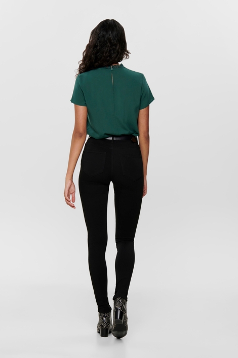 Only zwarte dames jeans | Model achteraanzicht