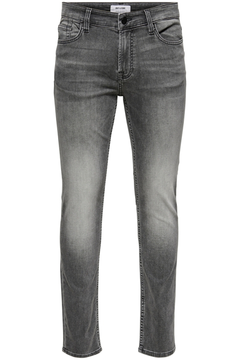 Only & Sons grijze heren jeans | Vooraanzicht