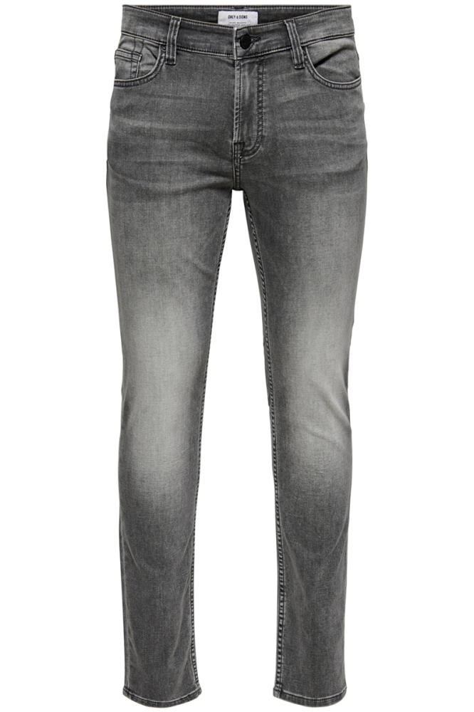 Only & Sons grijze heren jeans | Vooraanzicht