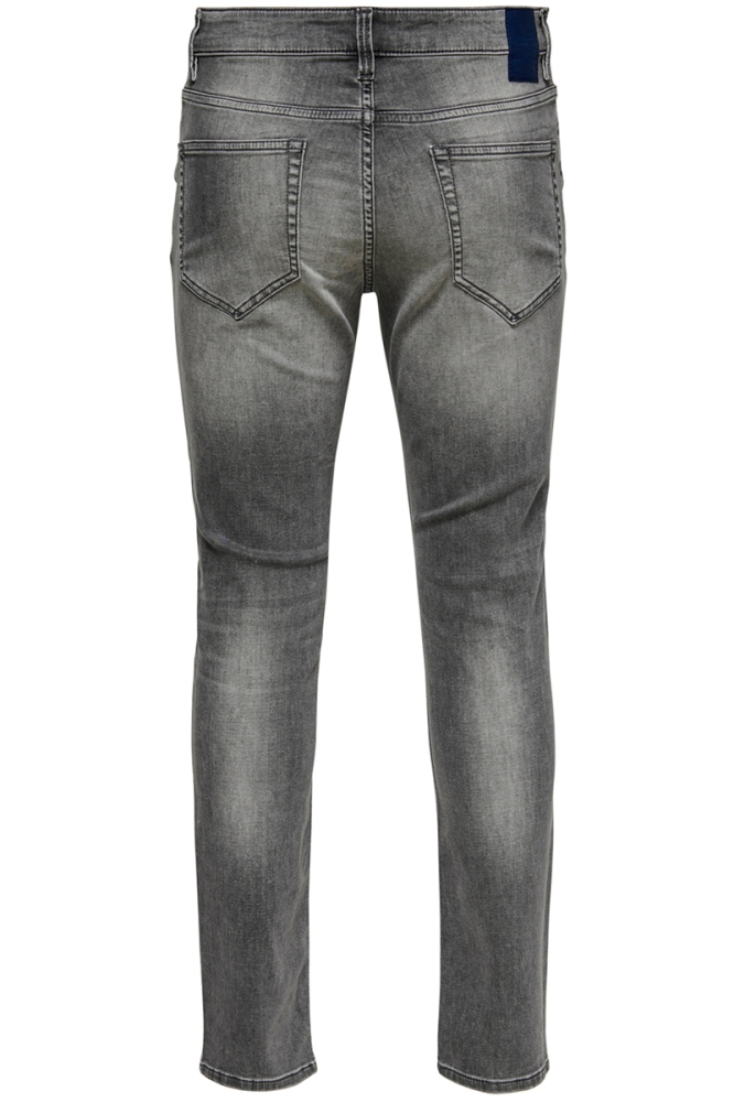 Only & Sons grijze heren jeans | Achteraanzicht