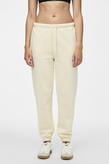 Pieces Broek PCCHILLI HW SWEAT PANTS D2D 17113436 White Pepper