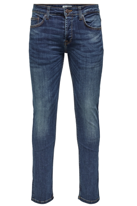 Only & Sons blauwe heren jeans | Vooraanzicht