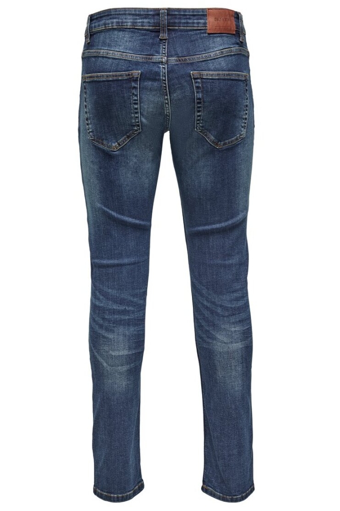 Only & Sons blauwe heren jeans | Achteraanzicht