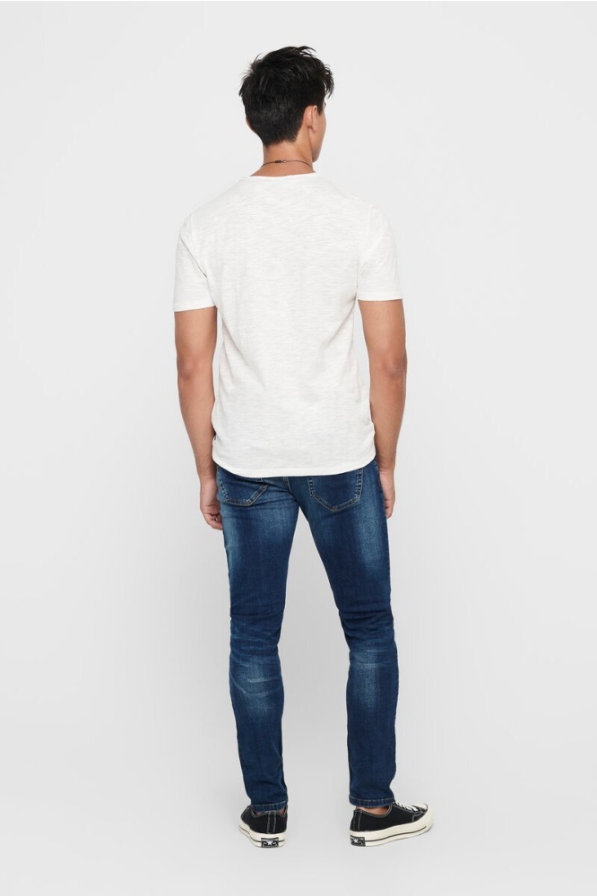 Only & Sons blauwe heren jeans | Model achteraanzicht