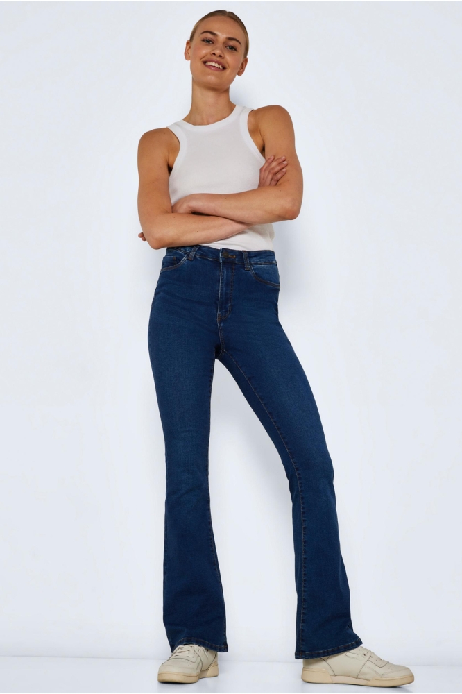 NMSALLIE HW FLARE JEANS VI021MB NOO 27017557 MEDIUM BLUE DENIM