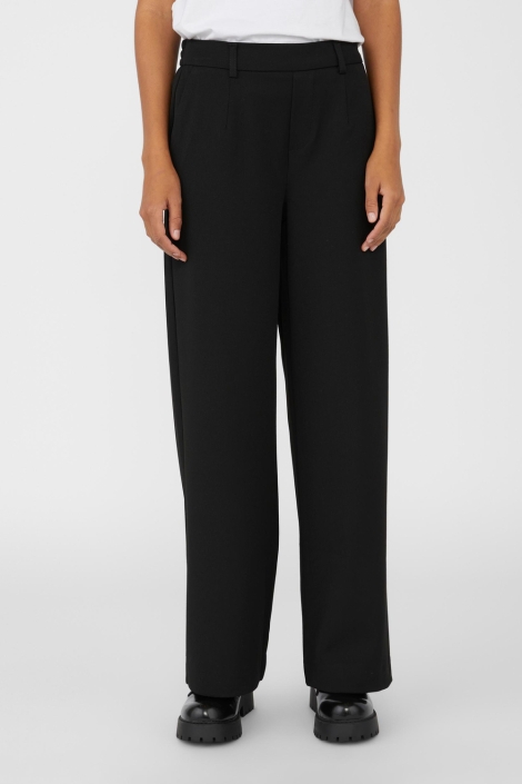 Object zwarte dames broek | Model vooraanzicht