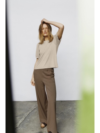 Object Broek OBJLISA WIDE PANT NOOS 23037921 Fossil