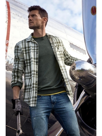 PME legend Overhemd LONG SLEEVE CHECK SHIRT PSI2203230 7010